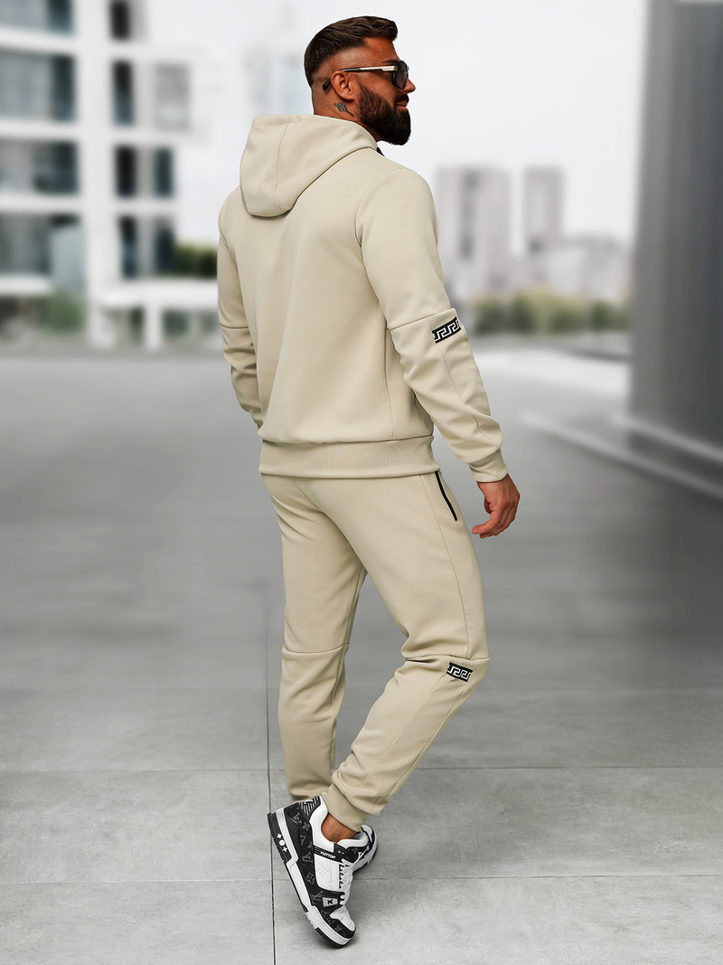 Férfi melegítő együttes bézs OZONEE O/LN11887