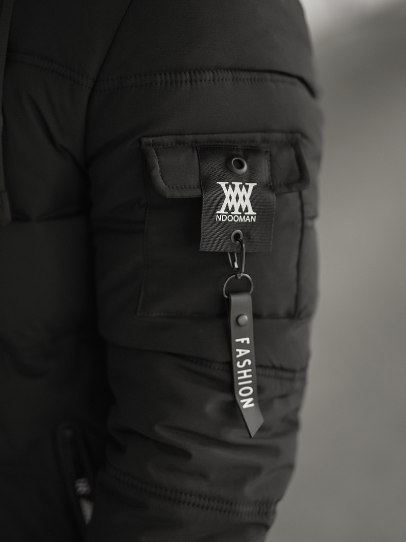 Férfi kabát fekete OZONEE JS/57M7501/392Z