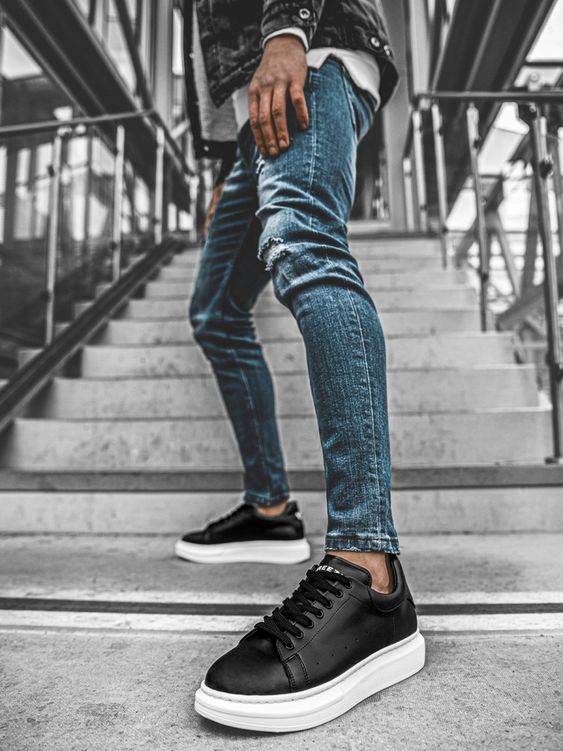 Sneakersek Fekete OZONEE B/2051