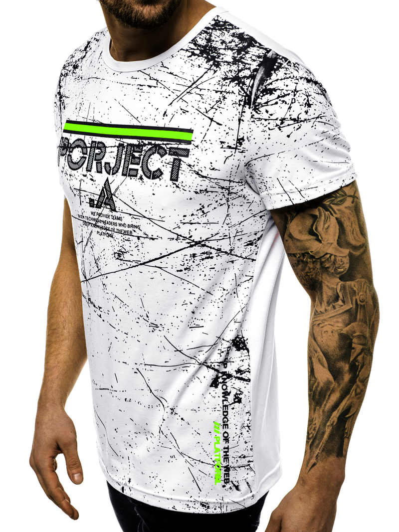 Férfi póló Fehér OZONEE JS/SS10917