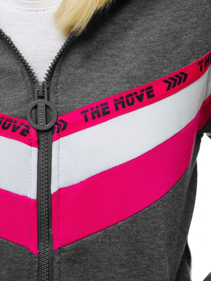 Női Melegítő Felső Grafit OZONEE JS/KSW3004