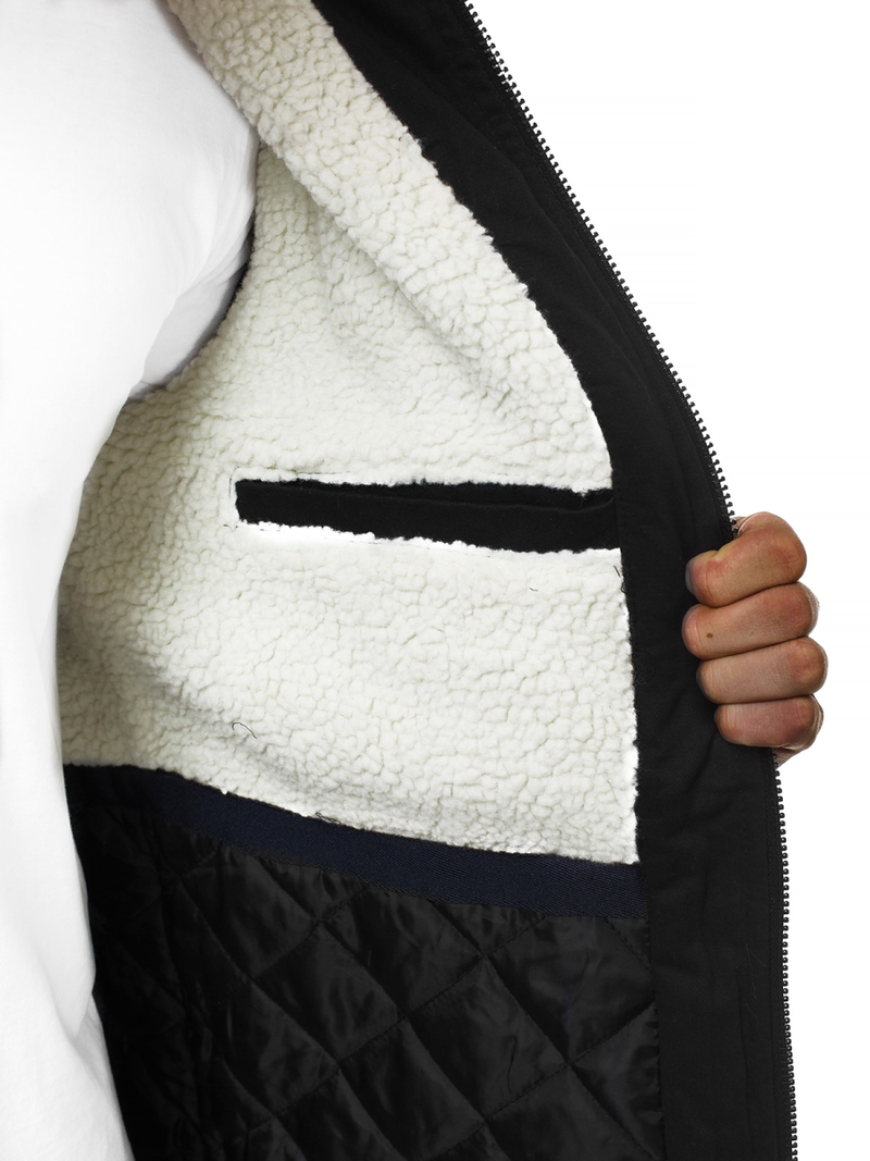 Férfi parka kabát fekete OZONEE JD/390