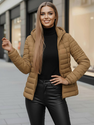 Női kabát sötét-bézs OZONEE JS/16M9103/84Z