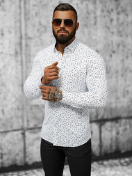 Férfi Ing Fehér OZONEE O/V14