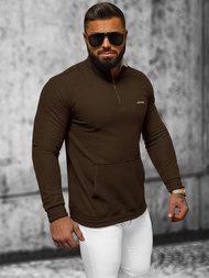 Férfi pulóver barna OZONEE O/TB2302