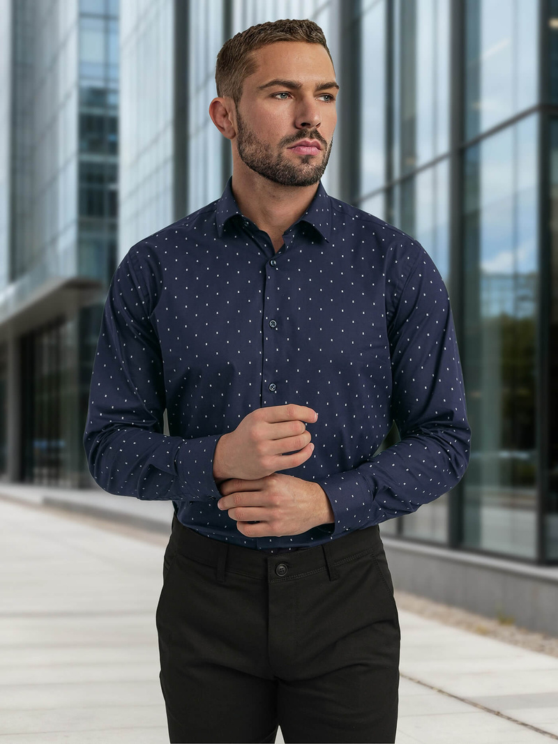 Férfi Ing Gránát OZONEE V/V181