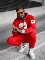 Férfi melegítő együttes piros OZONEE JS/8C59/18Z