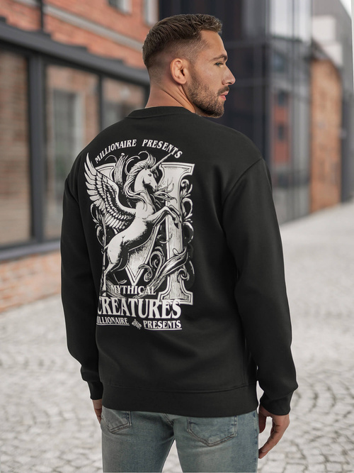 Férfi Melegítő Felső Fekete OZONEE JS/65B3919/3