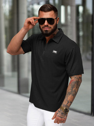 Férfi galléros póló fekete OZONEE O/YN2/593