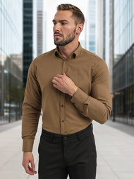 Férfi Ing Barna OZONEE V/V187