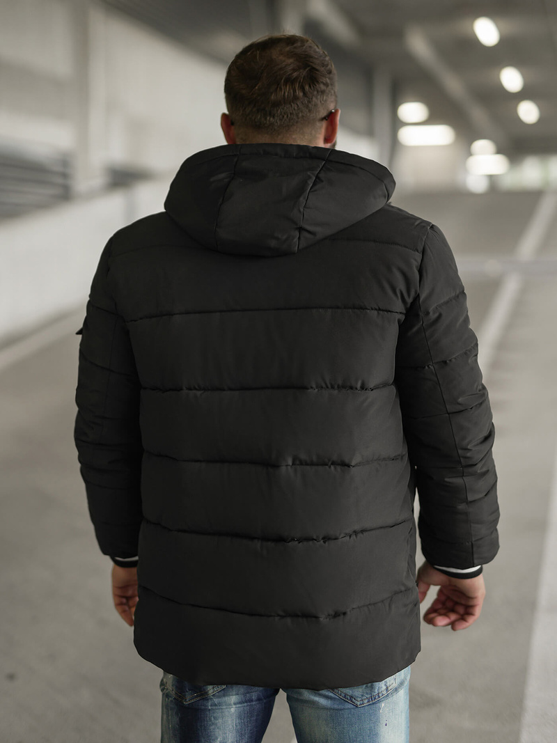 Férfi kabát fekete OZONEE JS/57M7502/392Z