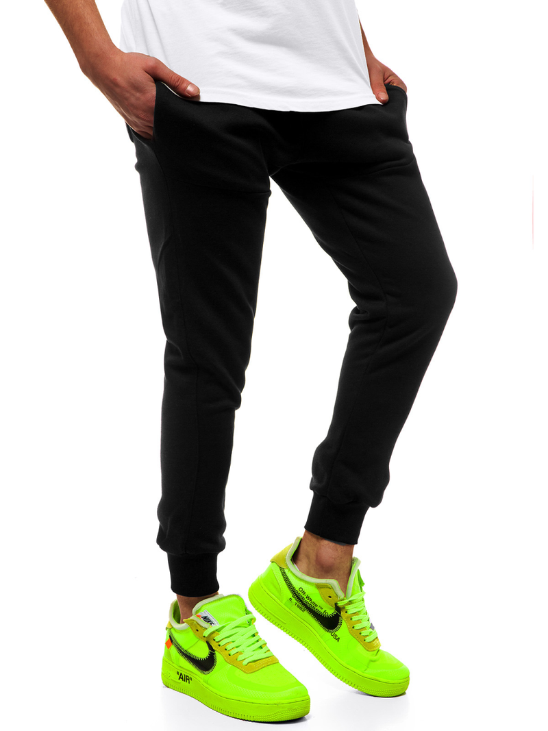 Férfi melegítő nadrág Fekete-Sárga G/11129