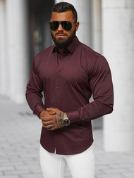 Férfi Ing Bordó OZONEE O/V109