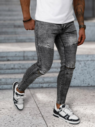 Férfi farmer nadrág fekete OZONEE NB/MP0069N