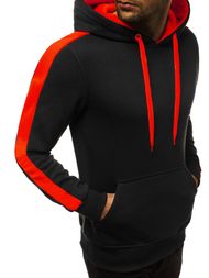 Férfi blúz Fekete-Piros OZONEE JS/2012