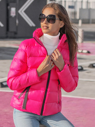 Női téli kabát Rózsaszín OZONEE JS/M23061/1Z