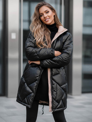 Női téli kabát fekete OZONEE JS/5M3189/392Z