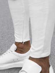 Férfi chino nadrág fehér OZONEE DJ/3300