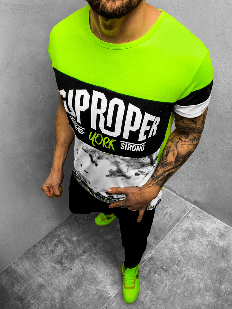 Férfi póló Zöld OZONEE JS/KS1974Z