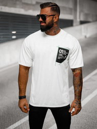 Férfi Póló Fehér OZONEE O/3C333