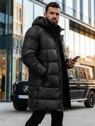 Férfi téli kabát fekete OZONEE O/M800Z