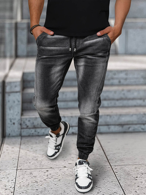 Férfi Nadrág Jogger Fekete OZONEE NB/MP0115NZ