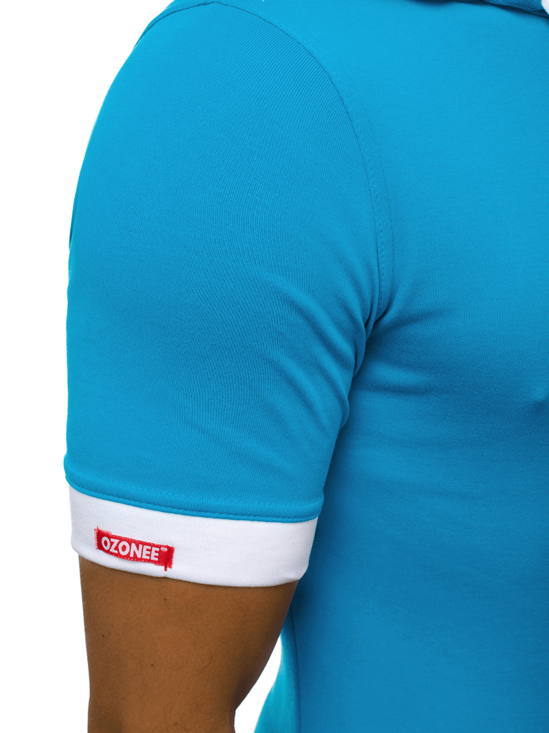 Férfi póló Türkíz OZONEE O/1273Z