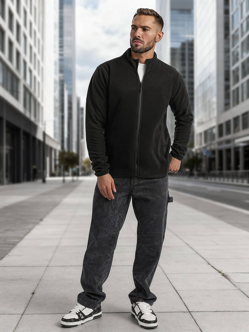 Férfi Melegítő felső Fekete OZONEE JS/HH016/3