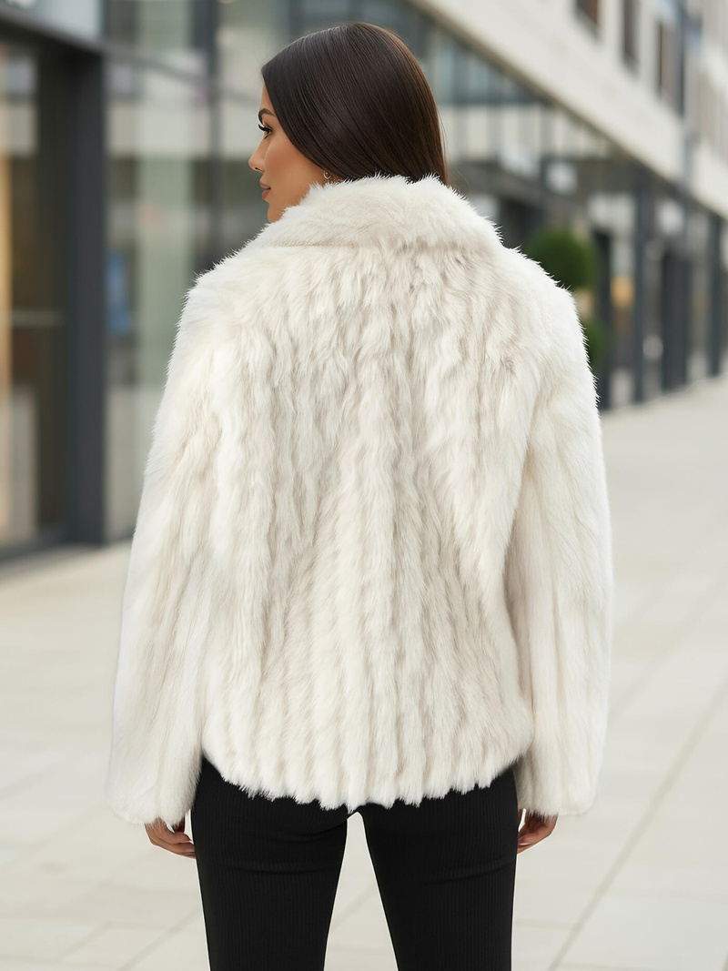 Női téli kabát fehér OZONEE JS/11Z8261Z