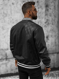 Férfi átmeneti bomber dzseki fekete OZONEE O/3A172