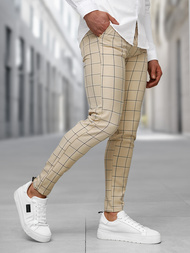 Férfi chino nadrág bézs OZONEE DJ/5522Z