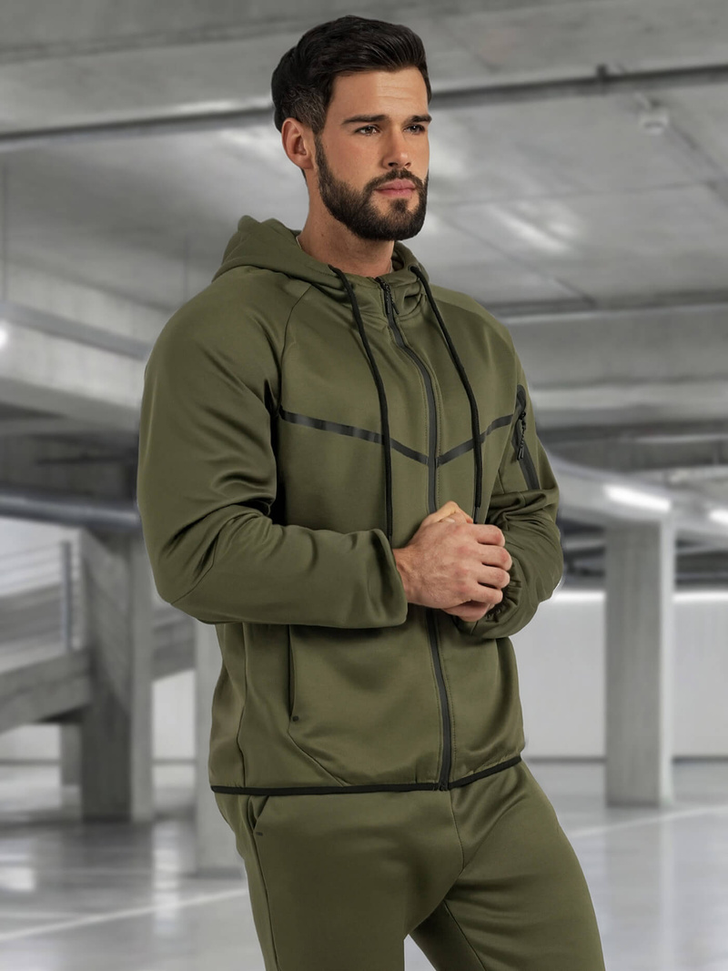 Férfi melegítő együttes khaki OZONEE JS/8C1966/29