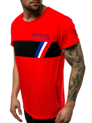 Férfi póló Piros OZONEE JS/KS1957