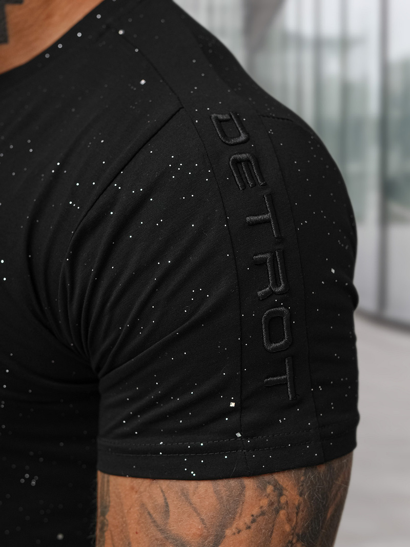 Férfi Póló Fekete OZONEE O/QQ1388