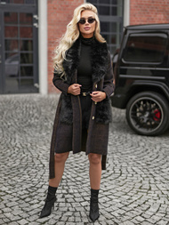 Női kabát fekete OZONEE JS/53M5200/1Z