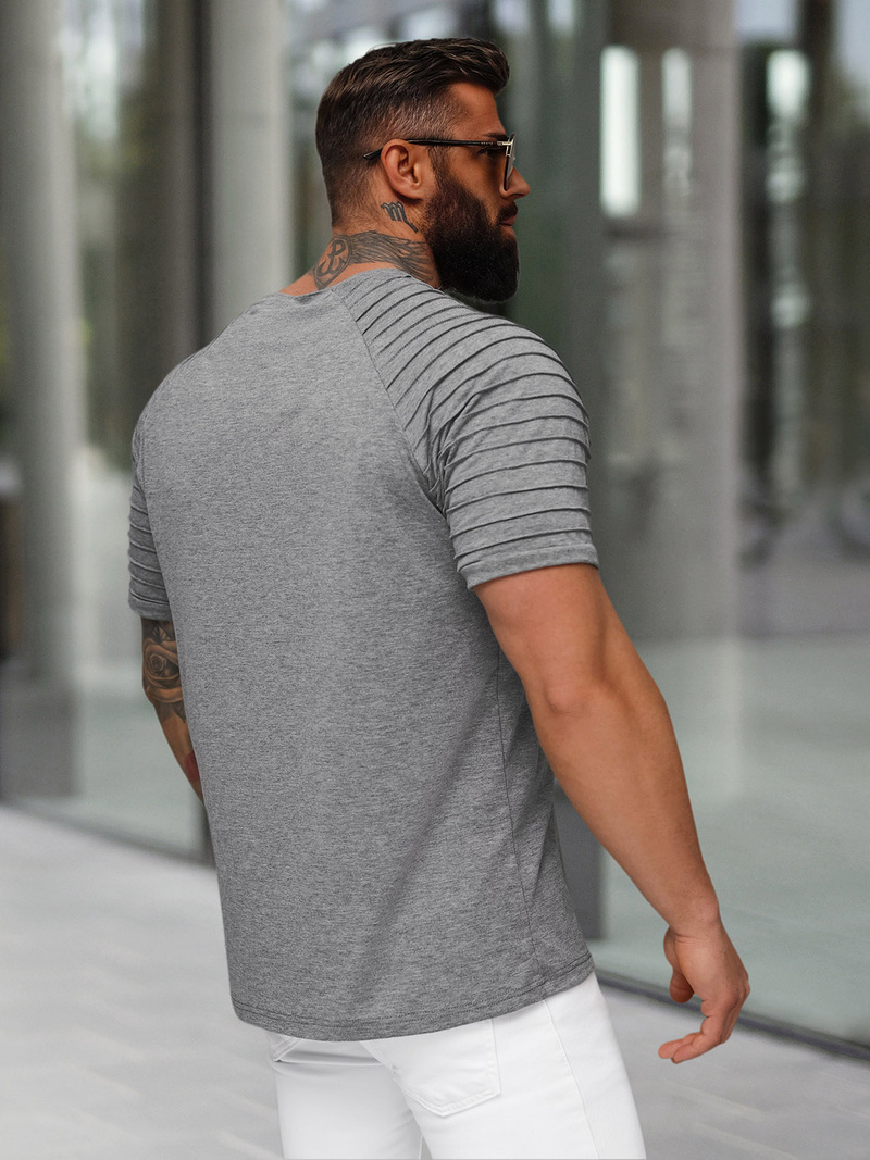 Férfi Póló Grafit OZONEE JS/8T88/5Z