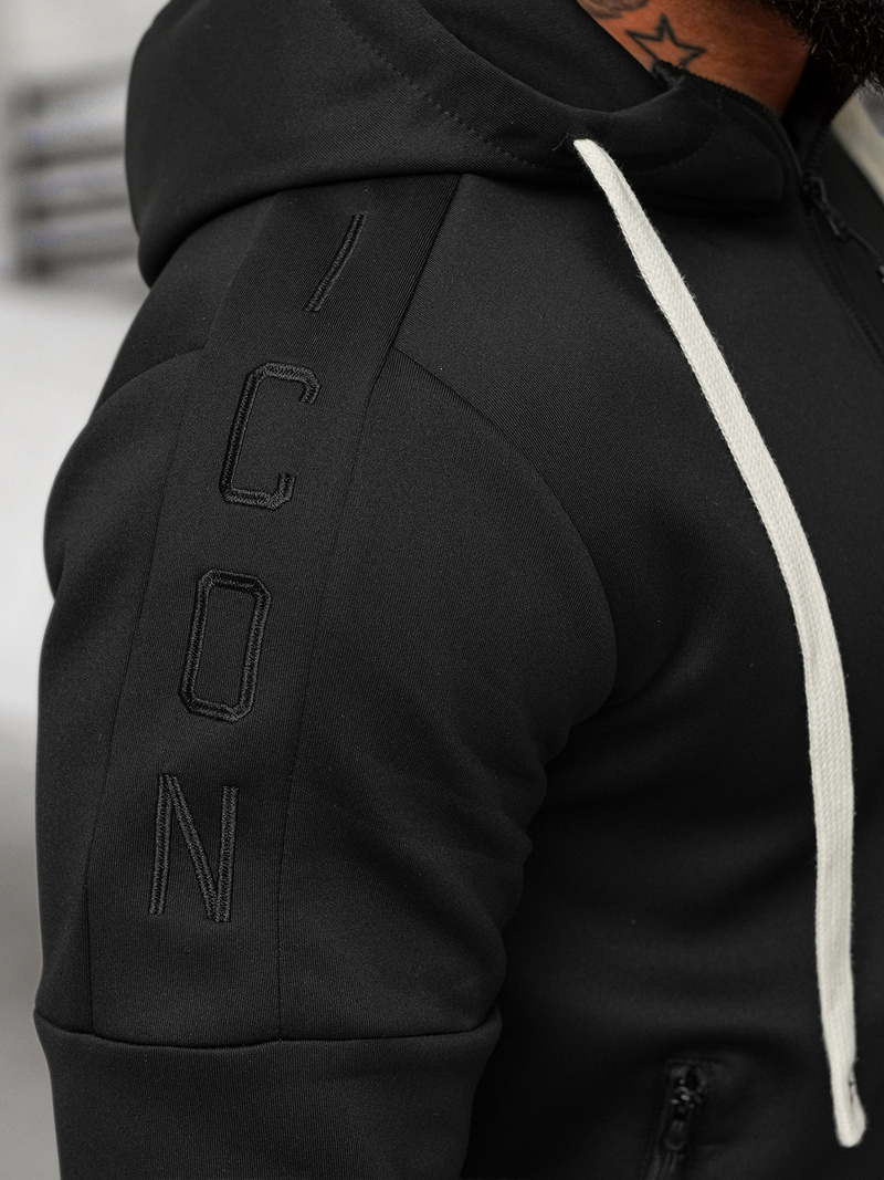 Férfi melegítő együttes fekete OZONEE O/LN11760