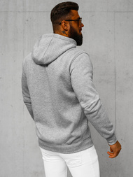 Férfi kapucnis pulóver szürke OZONEE JS/2008Z