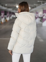 Női téli kabát ecru OZONEE JS/5M3251/281
