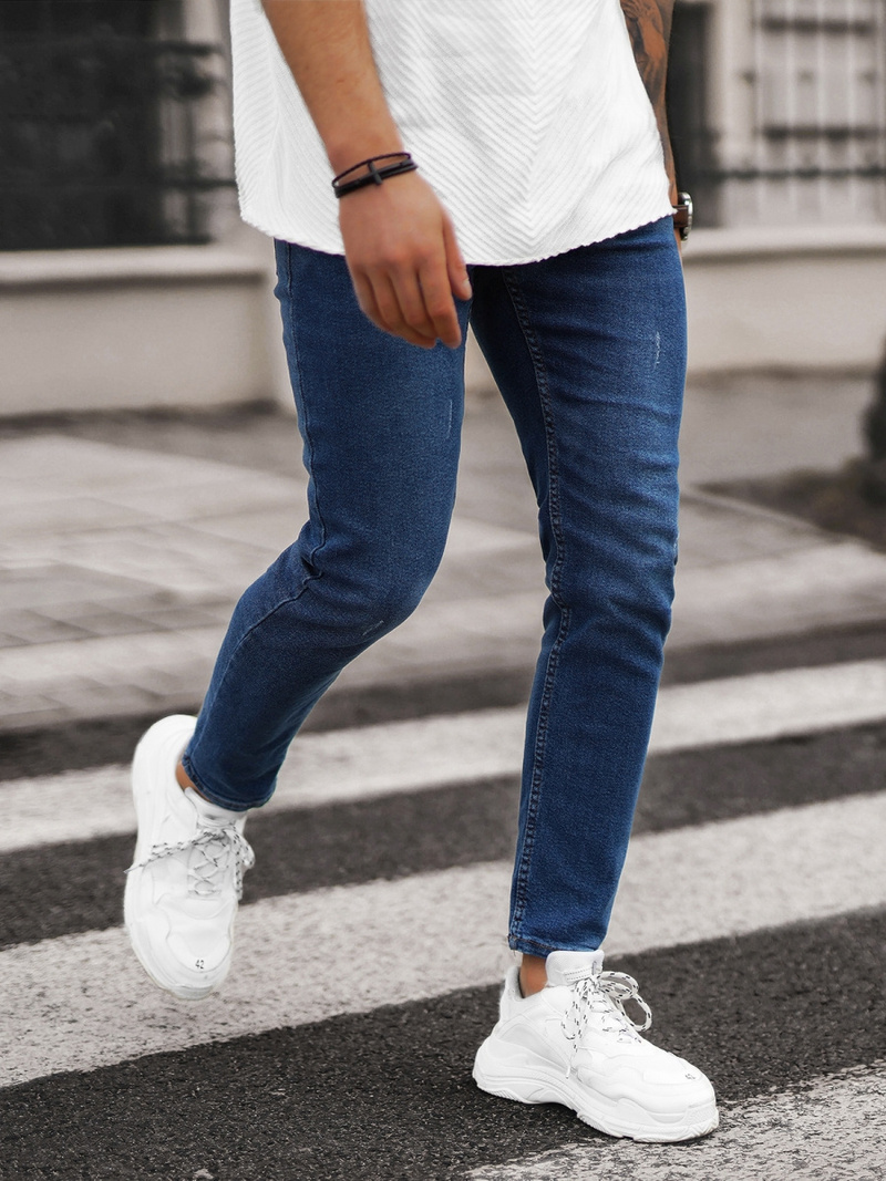 Férfi Farmer Nadrág Sötét-Kék OZONEE E/5192/01