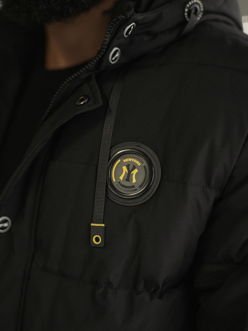 Férfi kabát fekete OZONEE JS/57M7503/392Z