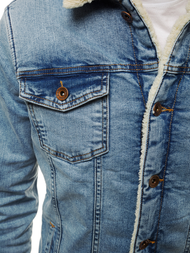 Férfi farmer dzseki világos-kék OZONEE BN/5940