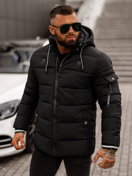 Férfi kabát fekete OZONEE JS/57M7502/392