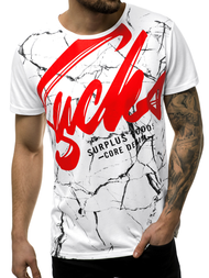 Férfi póló Fehér OZONEE JS/KS2015