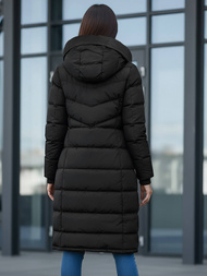 Női téli kabát fekete OZONEE JS/M736/392Z