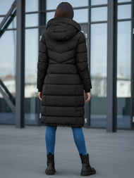 Női téli kabát fekete OZONEE JS/M736/392Z