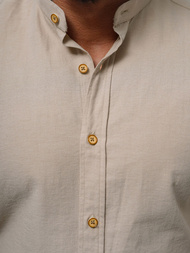 Férfi Ing Világos-Bézs OZONEE O/V38