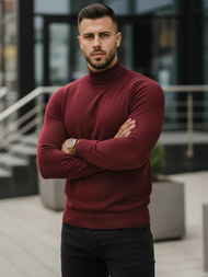 Férfi Pulóver Bordó OZONEE V/V24503