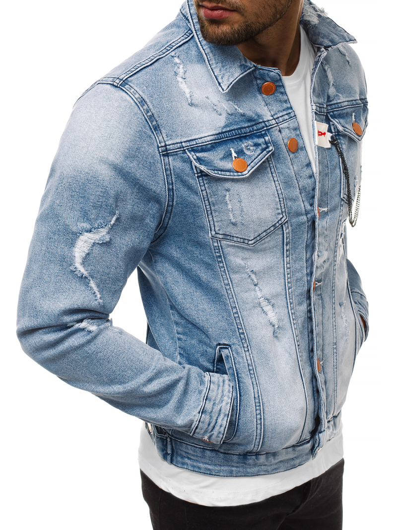 Férfi farmer dzseki kék OZONEE G/600