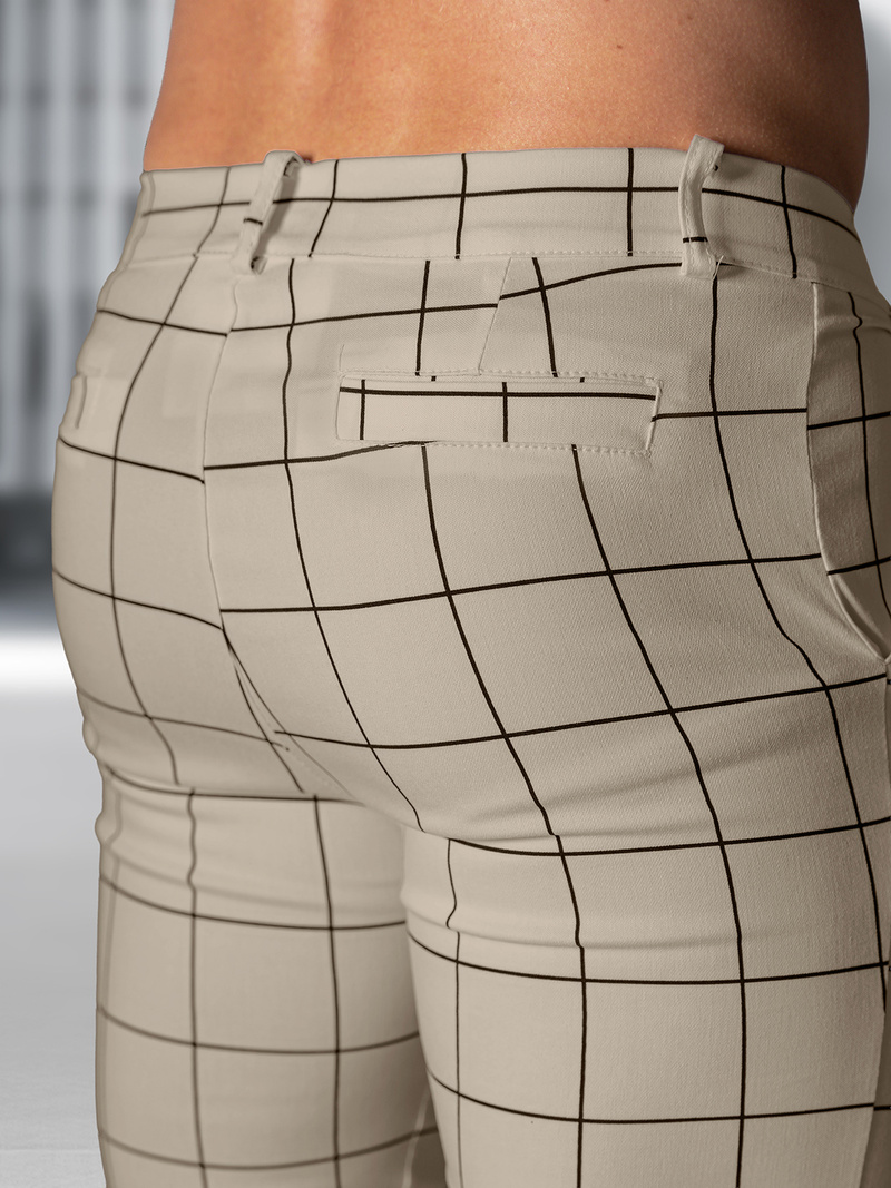 Férfi Chino Nadrág Bézs OZONEE O/P4009Z